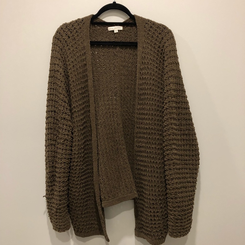 LA Hearts Green Sweater
